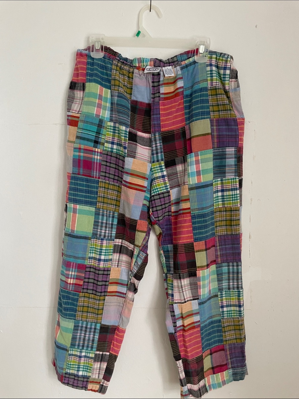 Patchwork Plaid Pants